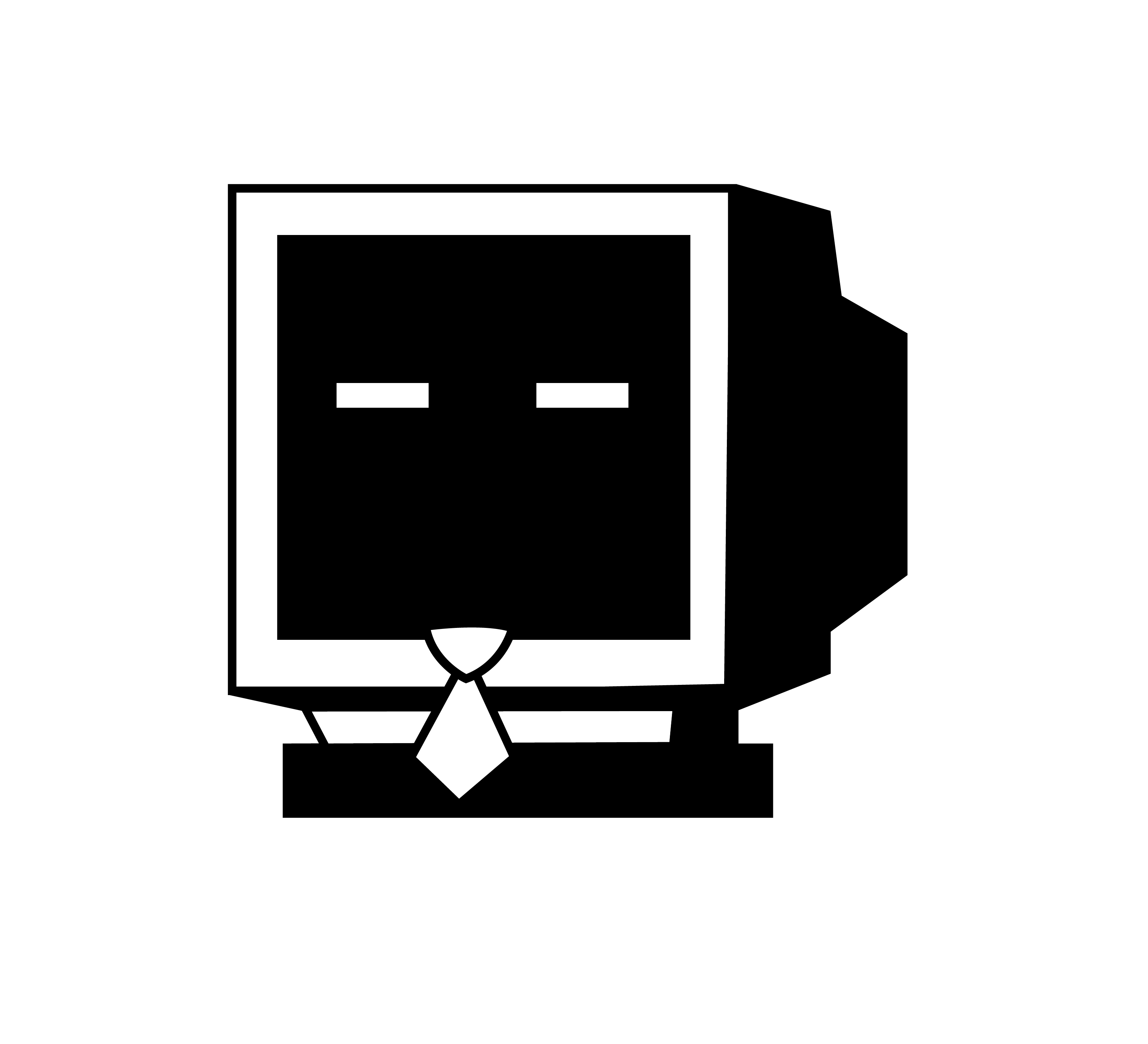 terminalwork — a CRT monitor wearing a tie